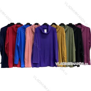 Langärmliges, leichtes Damen-Kapuzensweatshirt mit Reißverschluss, übergroß (52/54/56 ONE SIZE) ITALIAN FASHION IMC25359