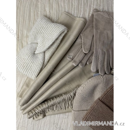 Gestricktes Winterstirnband für Damen (ONE SIZE) SANDROU SAN23CWM-2122 EINHEITSGRÖSSE beige