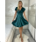 Kurzes, lässiges Kurzarmkleid für Damen (Einheitsgröße S/M) ITALIAN FASHION IMPSH236544