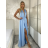 Elegantes Hemd Langarm Damen Kleid (S / M ONE SIZE) ITALIAN FASHION IMWY21734