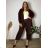Jacke dünne lange Ärmel Frauen (UNI XS-M) ITALIENISCHE MODE IM120049 50/52/54 Wein