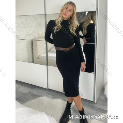 Damen-Langarm-Lederjacke (S-XL) ITALIAN FASHION IMM23MS228058 S/M schwarz