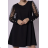 Šaty elegantní dlouhý rukáv dámské (S/M ONE SIZE) ITALSKÁ MÓDA IMPLI2220433lurex