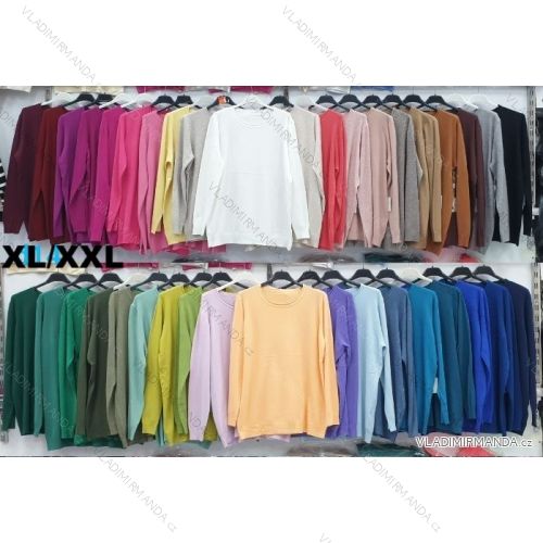 Langärmliger Pelzpullover für Damen (S/M/L ONE SIZE) ITALIAN FASHION IMWCH25116