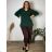 Strickkleid a-Pullover Extended Long Sleeve Damen Plus Size (XL / 2XL ONE SIZE) ITALIAN FASHION IM4212261 56/58 Wein