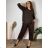 Lange Sommer-Haremshose für Damen (42/44/46 Einheitsgröße) ITALIAN FASHION IM424361 54/56/58 braun