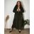 Damen 3/4 Langarm-Hemdkleid (XS/S/M Einheitsgröße) ITALIAN FASHION IMD25030
