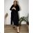 Damen 3/4 Langarm-Hemdkleid (XS/S/M Einheitsgröße) ITALIAN FASHION IMD25030  grünes Khaki
