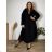 Damen 3/4 Langarm-Hemdkleid (XS/S/M Einheitsgröße) ITALIAN FASHION IMD25030  grünes Khaki