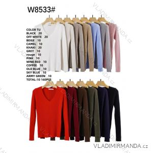 Leichter Kurzarmpullover für Damen (S/M/L ONE SIZE) ITALIAN FASHION IMWKK252585