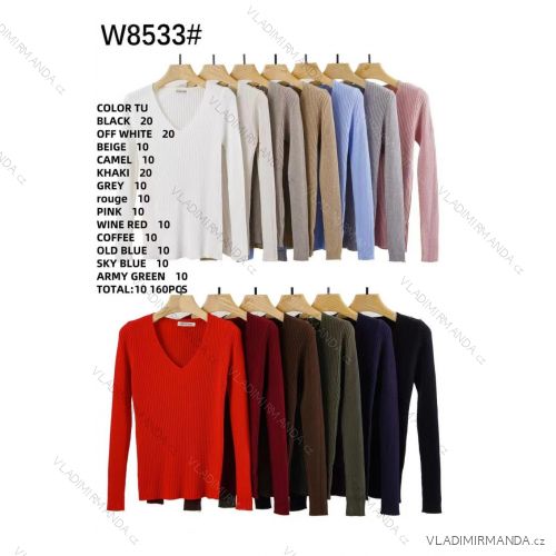 Leichter Kurzarmpullover für Damen (S/M/L ONE SIZE) ITALIAN FASHION IMWKK252585