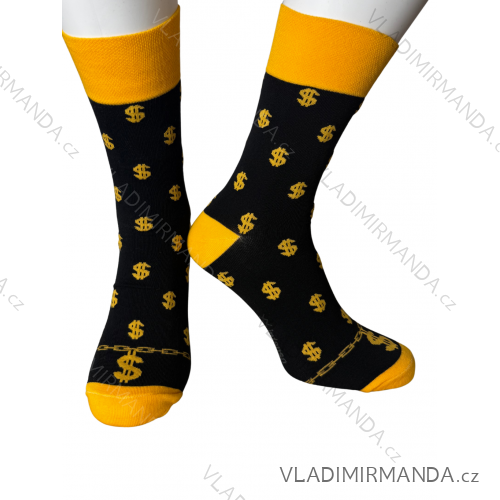 Socken mit fröhlichem Motiv, dünn, Herrengröße (41-43, 44-46), POLNISCHE MODE DPP250829
