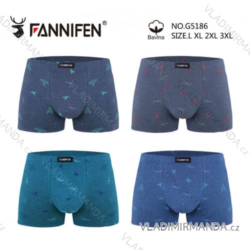 Herren-Boxershorts aus Baumwolle, Oversize (L-3XL) FNF25G5186