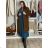 Damen 3/4 Langarm-Hemdkleid (XS/S/M Einheitsgröße) ITALIAN FASHION IMD25030 M/L/XL braun
