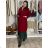 Damen 3/4 Langarm-Hemdkleid (XS/S/M Einheitsgröße) ITALIAN FASHION IMD25030 M/L/XL braun