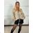 Mittellanger Jeansrock für Damen (S/M/L ONE SIZE) ITALIAN FASHION IMPLI255238 -   beige -   S / M / L