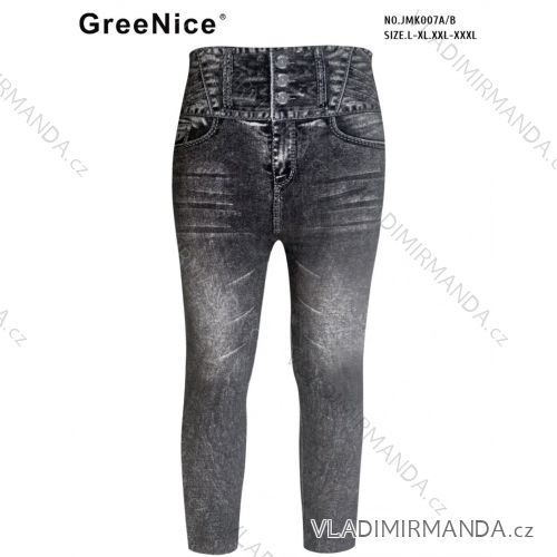 Damen-Jeans mit hohem Bund, Übergröße (L - 3XL) GREENICE GRE25JMK007A/B