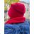 Wintermütze mit Pompon Damen (ONE SIZE) POLAND PRODUCT PV820056 EINHEITSGRÖSSE dunkelrot