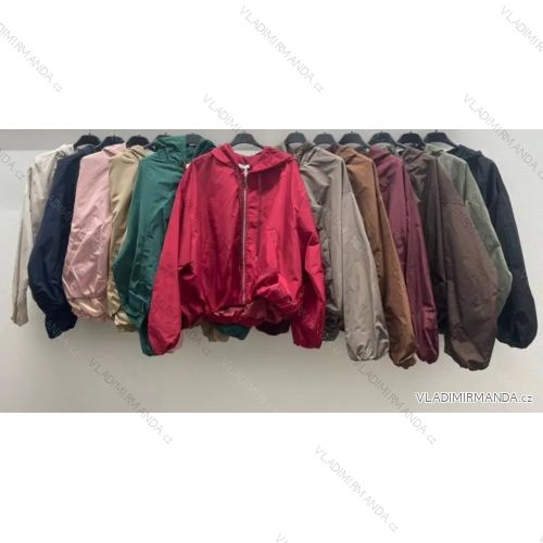 Damen-Lederjacke mit langen Ärmeln (Einheitsgröße S/M) ITALIAN FASHION IMPDY231SSH8223 schwarz S / M / L