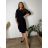 Trägerloses langes Partykleid aus Satin für Damen (34-42) POLISH FASHION PMLEL24NATHALIE 42 schwarz