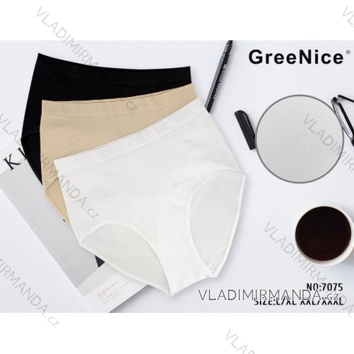 Damen-Slip mit hohem Bund, Übergröße (L/XL - 2XL/3XL) GREENICE GRE257075