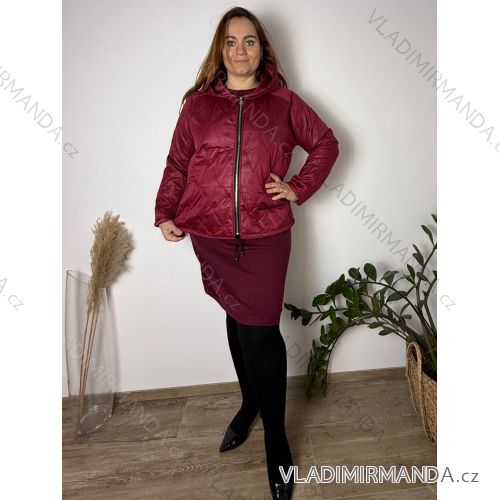 Ärmellose Jacke mit langen Ärmeln (uni sl) ITALIENISCHE Mode IMC17326