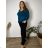 Pullover Oversize Langarm Damen Oversized (XL / 2XL ONE SIZE) ITALIAN MODA IM721350 M / L Smaragd