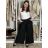 Elegante Hose mit Gürtel für Damen (S/M/L ONE SIZE) ITALIAN FASHION IMD25006