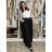 Elegante Hose mit Gürtel für Damen (S/M/L ONE SIZE) ITALIAN FASHION IMD25006