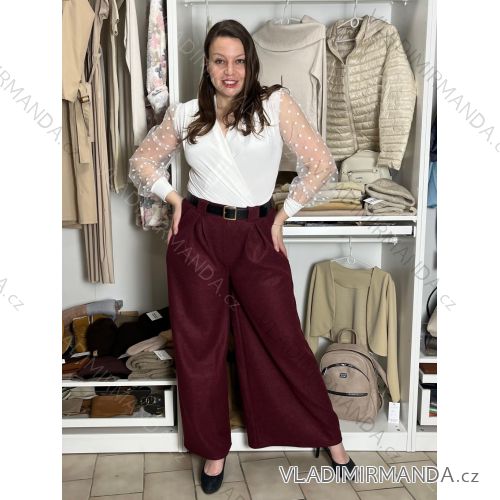 Elegante Hose mit Gürtel für Damen (S/M/L ONE SIZE) ITALIAN FASHION IMD25006