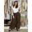Elegante Hose mit Gürtel für Damen (S/M/L ONE SIZE) ITALIAN FASHION IMD25006