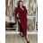 ITALIENISCHER MODEKATALOG Pullover, Tunika, T-Shirt, Kleid, Rock, Mantel, Jacke IMWMY24 S / M / L Wein