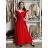 Langes, elegantes Kleid Carmen mit Trägern für Damen ADELE (M/L/XL, Einheitsgröße) ITALIENISCHE MODE IM4251147/DUR