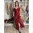 Langes, elegantes Kleid Carmen mit Trägern für Damen ADELE (M/L/XL, Einheitsgröße) ITALIENISCHE MODE IM4251147/DUR