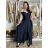 Langes, elegantes Kleid Carmen mit Trägern für Damen ADELE (M/L/XL, Einheitsgröße) ITALIENISCHE MODE IM4251147/DUR