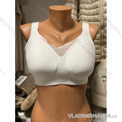 Podprsenka bezešvá dámská (XL-4XL) GREENICE GRE222363 2XL weiß