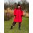 Reißverschluss Kapuzen Langarm Damen Oversized (3XL-8XL) POLISH FASHION PMWT21T21-69