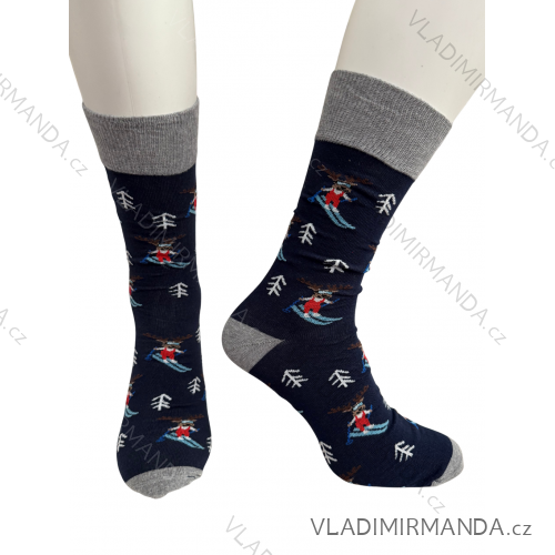 Ponožky veselé  pánské (42-46) POLSKÁ MÓDA DPP21299 42-46 grau