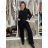 Damenjeans mit weitem Bein, lang, übergroß (38-48) GOODIES GOD253848