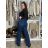 Damenjeans mit weitem Bein, lang, übergroß (38-48) GOODIES GOD253848 42 blau