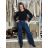 Damenjeans mit weitem Bein, lang, übergroß (38-48) GOODIES GOD253848 38 blau