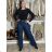 Damenjeans mit weitem Bein, lang, übergroß (38-48) GOODIES GOD253848 38 blau