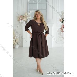 Trägerloses langes Partykleid aus Satin für Damen (34-42) POLISH FASHION PMLEL24NATHALIE