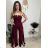 Sommerkleid Carmen aus Musselin für Damen (Einheitsgröße S/M) ITALIAN FASHION IMWE231506 Rose alte Rose XS/S/M