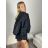 Damen-Lederjacke mit langen Ärmeln (Einheitsgröße S/M) ITALIAN FASHION IMPDY231SSH8223