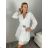 Sommer-Boho-Spitzenkleid mit 3/4-langen Ärmeln für Damen (Einheitsgröße S/M) ITALIAN FASHION IMWAD232501