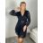 Sommer-Boho-Spitzenkleid mit 3/4-langen Ärmeln für Damen (Einheitsgröße S/M) ITALIAN FASHION IMWAD232501