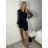 Strickjacke gestrickte Langarmfrauen (UNI S / M) ITALIAN FASHION IMD20425 S / M schwarz