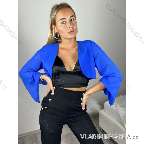 Eleganter Damen Bolero mit langen Ärmeln (S/M ONE SIZE) ITALIAN FASHION IM9235170
