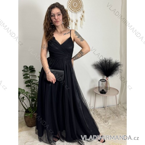 Langärmliges, leichtes Damen-Kapuzensweatshirt mit Reißverschluss, übergroß (52/54/56 ONE SIZE) ITALIAN FASHION IMC25359 schwarz XS/S/M